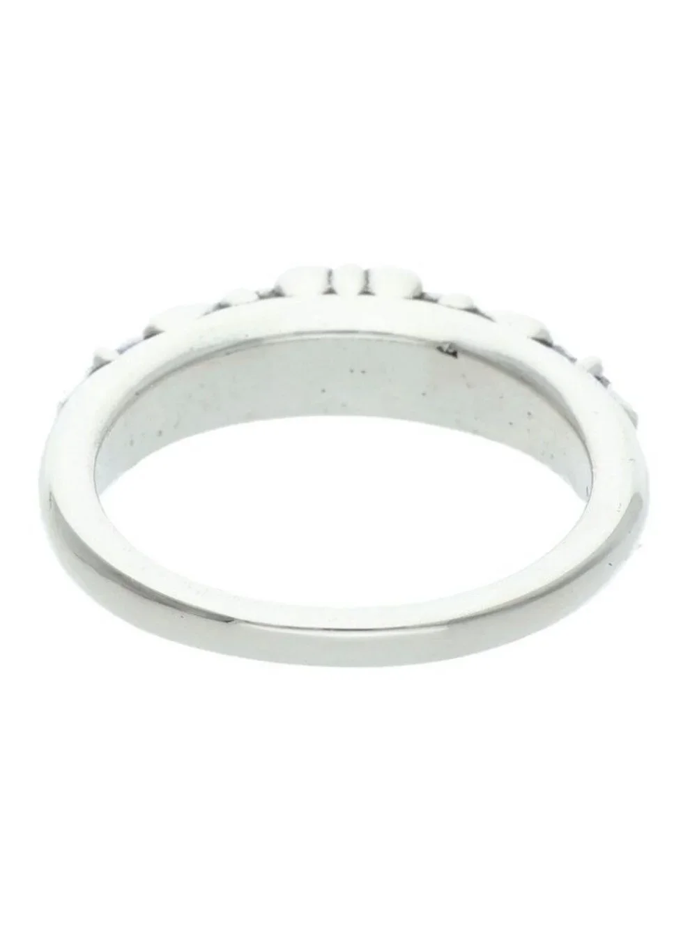 Chrome Hearts Baby Clsc P D Classic Floral Cross Pave Diamond Silver Ring